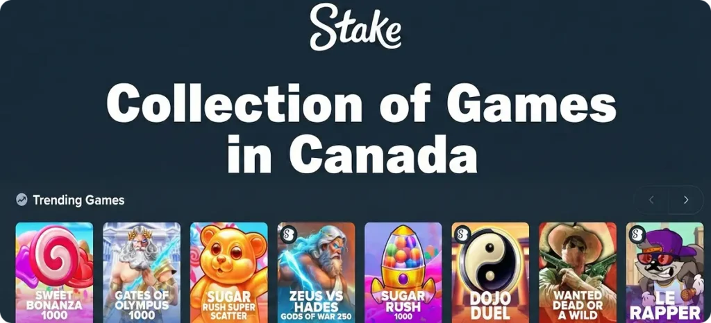 Stake online casino games in Canada