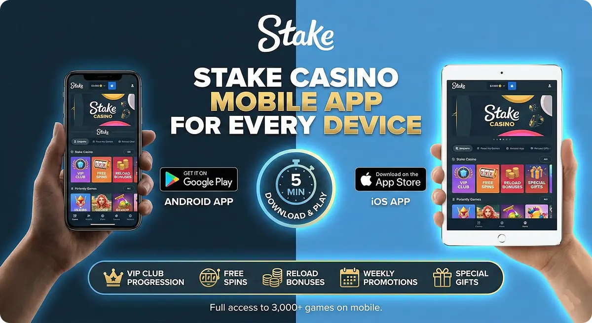 Stake app for Android and iOS devices