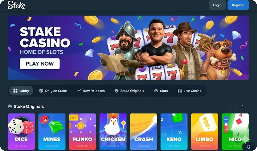 Stake official casino website with slots